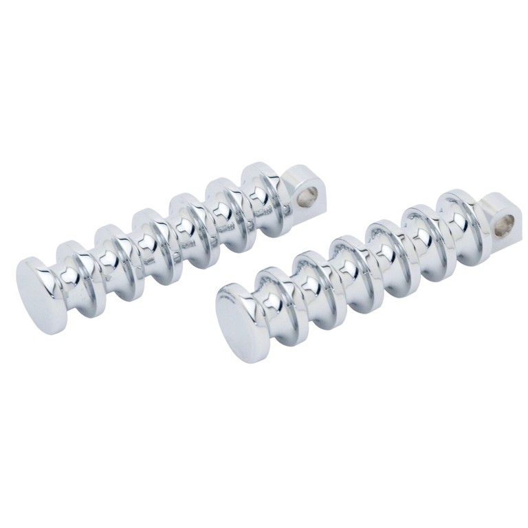 Covingtons Covingtons, Finned foot pegs. Chrome