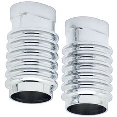 Covingtons Covintons, fork sliders covers. Finned. Chrome