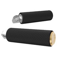 Arlen Ness Arlen Ness, Fusion foot pegs, Knurled. Brass end caps