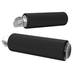 Arlen Ness Arlen Ness, Fusion foot pegs, Knurled. Black end caps