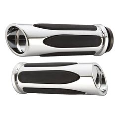 Arlen Ness Arlen Ness, billet Deep Cut Comfort grips. Chrome