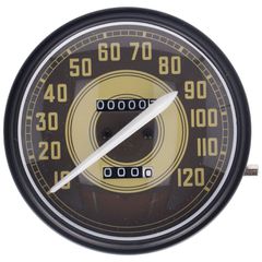 Samwel FL speedometer, ’41-45 face’, green army. 2:1 MPH
