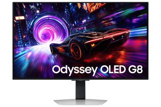Samsung Odyssey G8 S32FG816SU Monitor 32" 4K Ultra HD OLED 240Hz Ασημί