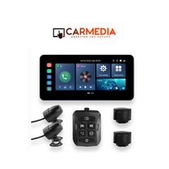 CARMEDIA CMM220 6,3” IPX7 WIRELESS CARPLAY + DVR + TPMS MONITOR FOR MOTO