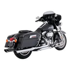 Vance & Hines Vance & Hines, 4″ Twin Slash Round slip-on mufflers. Chrome