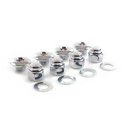 Colony Colony, rocker shaft plug & nut kit. Buttonhead. Chrome