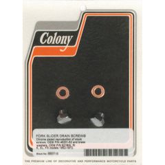 Colony Colony, fork slider drain screws. Chrome