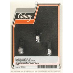 Colony Colony, dash cover mount kit. Chrome Acorn