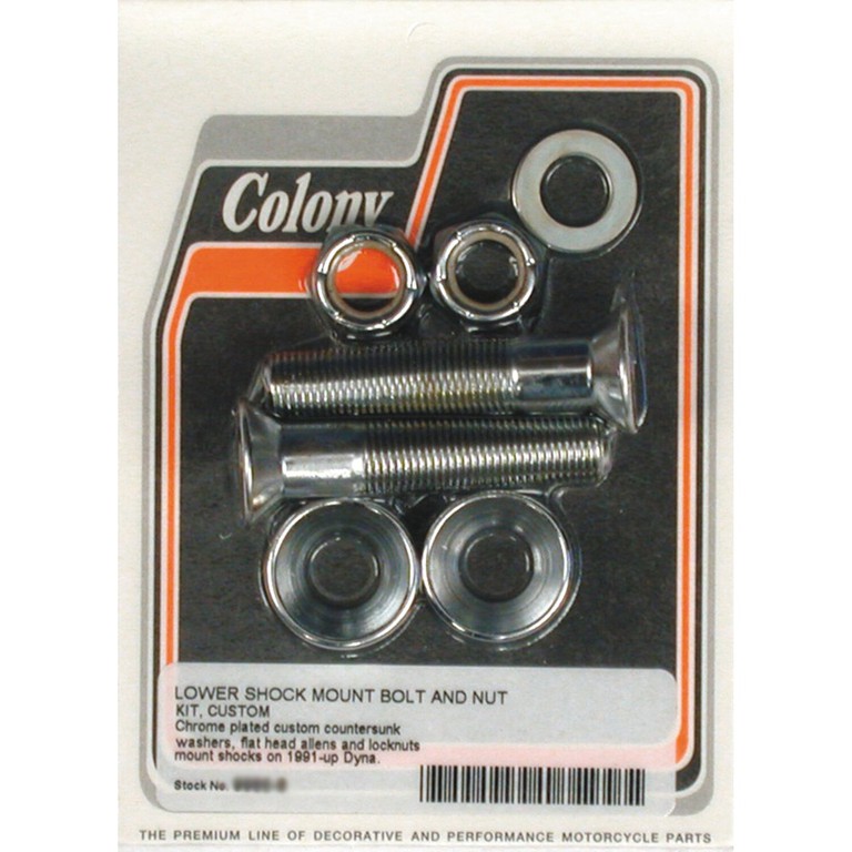 Colony Colony, lower Dyna shock mount kit. Chrome