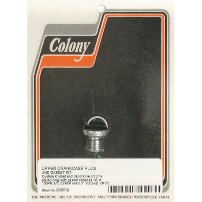 Colony Colony upper crankcase plug & gasket kt