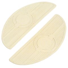 MCS Oval shaped floorboard pads. rider. White