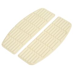 MCS Traditional shaped floorboard pads. rider. White