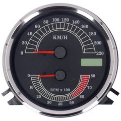 MCS FL speedo/tachometer, ’00-03 face’, black. electronic drive