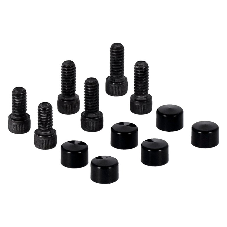 MCS Smoothtopps, push-on bolt & cover kit. Black