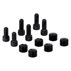 MCS Smoothtopps, push-on bolt & cover kit. Black