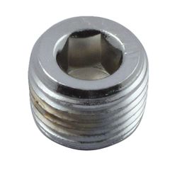 Gardner-Westcott GW, 1/8-27 NPT allen pipe plug. Chrome