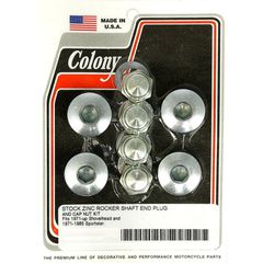 Colony Colony, rocker shaft plug & nut kit. Buttonhead. Zinc