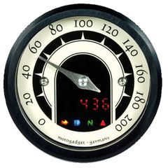 Motogadget Motogadget, Motoscope Tiny. Speedster. Black bezel