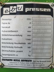 Πρέσσες 1990 ΚΡΟΥΣΤΙΚΗ ΠΡΕΣΣΑ EBU 160t-thumb-5