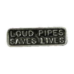 MCS Biker pins Loud pipes saves lives pin