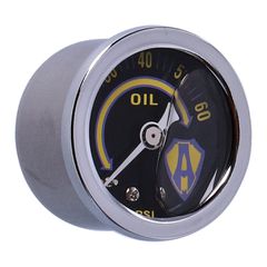 Arlen Ness Arlen Ness, 1-1/2″ oil pressure gauge. Yellow
