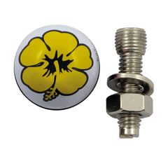 TrikTopz Trik Topz license plate mounts Flower yellow