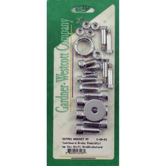 Gardner-Westcott Gardner-Westcott, foot peg bracket mount kit. Chrome