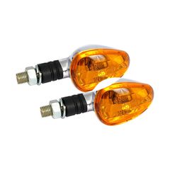 MCS Little duke, mini turn signals. Chrome