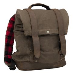 Burly Burly Roll Top backpack dark oak