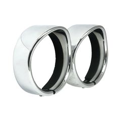 MCS Recessed trim rings with visor. 4.5″ spotlamp. Chrome