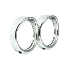 MCS Recessed trim rings with visor. turn signals. Chrome