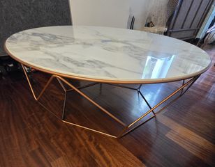 Bonaldo Arbor Ø97 — Ceramic Calacatta / Copper βάση, Made in Italy