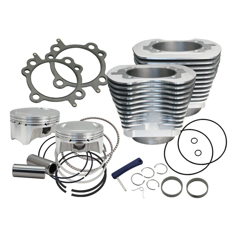 S S, 88″ to 100″ conversion cylinder & piston kit. Silver