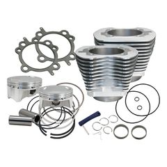 S S, 88″ to 100″ conversion cylinder & piston kit. Silver