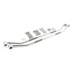 Highway Hawk Ledrie, universal saddlebag carrier set. Chrome, round bar