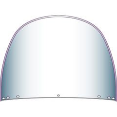 National Cycle National Cycle, repl. beaded top windshield window. Clear