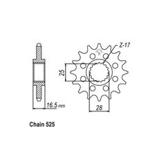 JT Sprockets JT Front Sprocket 1904.17