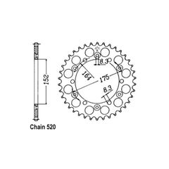JT Sprockets JT Rear Sprocket 853.44