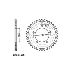 JT Sprockets JT Rear Sprocket 1792.43