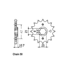 JT Sprockets JT Front Sprocket 338.16