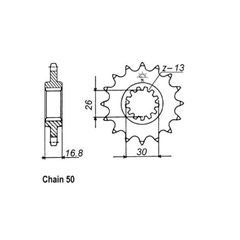 JT Sprockets JT Front Sprocket 333.16
