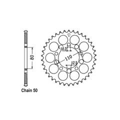 JT Sprockets JT Rear Sprocket 1334.43
