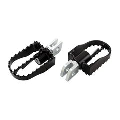 Burly Burly, MX style rider foot pegs. Black