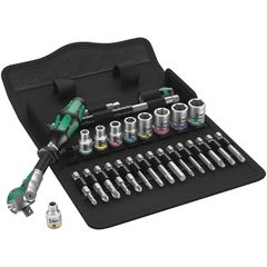 Wera Wera Zyklop ratchet kit 28 pcs. 1/4″ drive US Sizes
