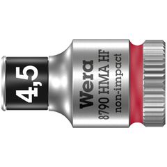Wera Wera Zyklop 1/4″ socket with holding function – Metric 4.5