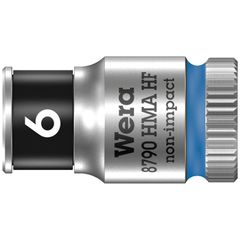 Wera Wera Zyklop 1/4″ socket with holding function – Metric 6.0