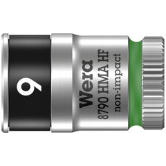 Wera Wera Zyklop 1/4″ socket with holding function – Metric 9.0