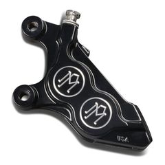 Performance Machine PM, 4-p 08-up 125x4b caliper. Bolt-on, left front. Black CC