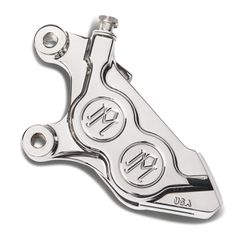 Performance Machine PM, 4-p 08-up 125x4b caliper. Bolt-on, left front. Chrome
