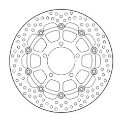 Moto-Master Moto-Master Halo series floating brake rotor